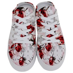 Ladybugs-pattern-texture-watercolor Half Slippers by Salman4z