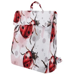 Ladybugs-pattern-texture-watercolor Flap Top Backpack by Salman4z