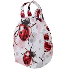 Ladybugs-pattern-texture-watercolor Travel Backpack by Salman4z