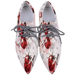 Ladybugs-pattern-texture-watercolor Pointed Oxford Shoes by Salman4z