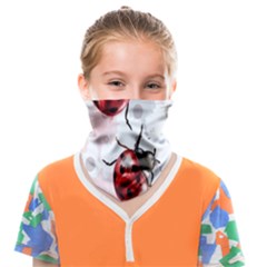 Ladybugs-pattern-texture-watercolor Face Covering Bandana (kids) by Salman4z