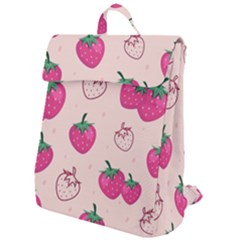 Seamless-strawberry-fruit-pattern-background Flap Top Backpack by Salman4z