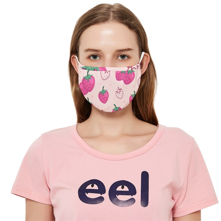 Seamless-strawberry-fruit-pattern-background Cloth Face Mask (Adult)