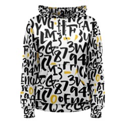 Letters-pattern Women s Pullover Hoodie