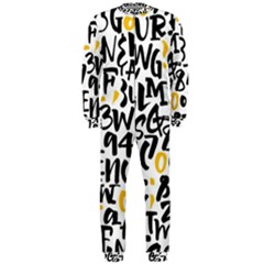 Letters-pattern Onepiece Jumpsuit (men)