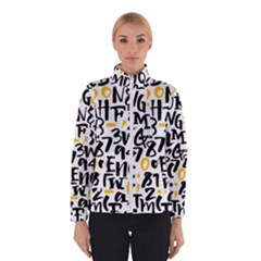 Letters-pattern Women s Bomber Jacket