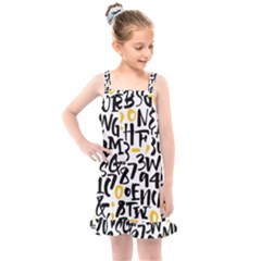 Letters-pattern Kids  Overall Dress by Salman4z