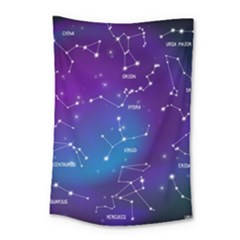 Realistic-night-sky-poster-with-constellations Small Tapestry