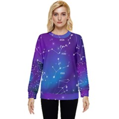 Realistic-night-sky-poster-with-constellations Hidden Pocket Sweatshirt