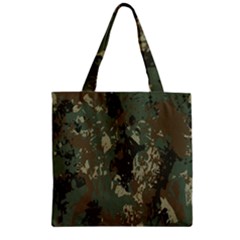 Camouflage-splatters-background Zipper Grocery Tote Bag by Salman4z