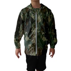 Camouflage-splatters-background Kids  Hooded Windbreaker