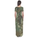 Camouflage-splatters-background Short Sleeve Maxi Dress View2