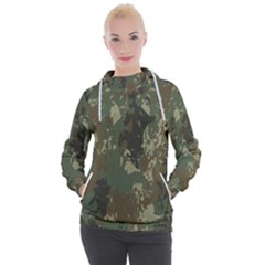 Camouflage-splatters-background Women s Hooded Pullover