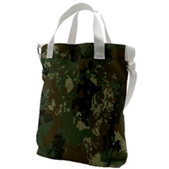 Camouflage-splatters-background Canvas Messenger Bag