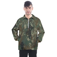 Camouflage-splatters-background Men s Half Zip Pullover