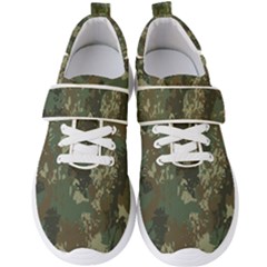 Camouflage-splatters-background Men s Velcro Strap Shoes by Salman4z