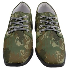 Camouflage-splatters-background Women Heeled Oxford Shoes by Salman4z