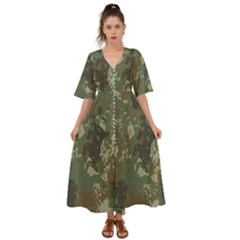 Camouflage-splatters-background Kimono Sleeve Boho Dress by Salman4z