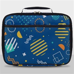 Flat-design-geometric-shapes-background Full Print Lunch Bag by Salman4z