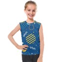 Flat-design-geometric-shapes-background Kids  Mesh Tank Top View1