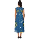 Flat-design-geometric-shapes-background Sleeveless Round Neck Midi Dress View4