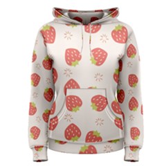 Strawberries-pattern-design Women s Pullover Hoodie