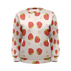 Strawberries-pattern-design Women s Sweatshirt