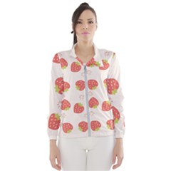 Strawberries-pattern-design Women s Windbreaker