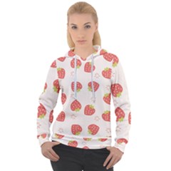 Strawberries-pattern-design Women s Overhead Hoodie