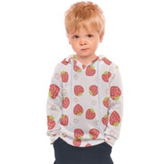 Strawberries-pattern-design Kids  Overhead Hoodie