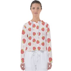 Strawberries-pattern-design Women s Slouchy Sweat