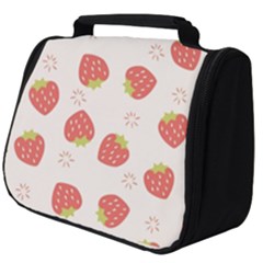 Strawberries-pattern-design Full Print Travel Pouch (big) by Salman4z