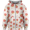 Strawberries-pattern-design Kids  Zipper Hoodie Without Drawstring View1