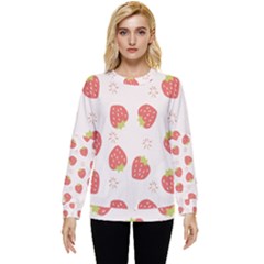 Strawberries-pattern-design Hidden Pocket Sweatshirt