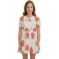 Strawberries-pattern-design Kids  Sweet Collar Dress by Salman4z