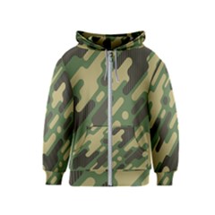 Camouflage-pattern-background Kids  Zipper Hoodie