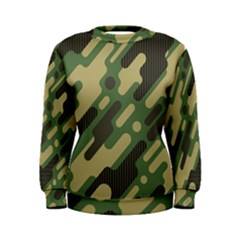 Camouflage-pattern-background Women s Sweatshirt