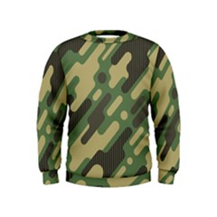 Camouflage-pattern-background Kids  Sweatshirt