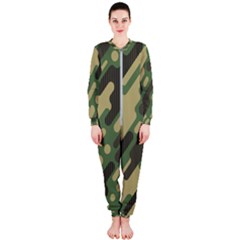 Camouflage-pattern-background Onepiece Jumpsuit (ladies)