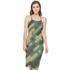 Camouflage-pattern-background Bodycon Cross Back Summer Dress by Salman4z