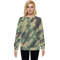 Camouflage-pattern-background Hidden Pocket Sweatshirt