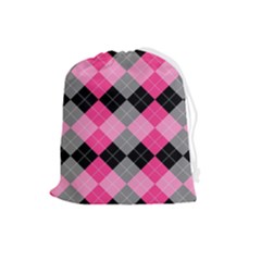 Seamless-argyle-pattern Drawstring Pouch (large) by Salman4z