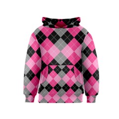 Seamless-argyle-pattern Kids  Pullover Hoodie