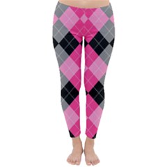 Seamless-argyle-pattern Classic Winter Leggings