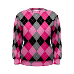 Seamless-argyle-pattern Women s Sweatshirt