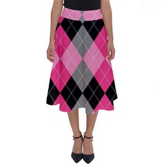 Seamless-argyle-pattern Perfect Length Midi Skirt by Salman4z