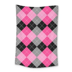 Seamless-argyle-pattern Small Tapestry