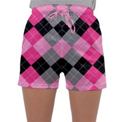 Seamless-argyle-pattern Sleepwear Shorts by Salman4z