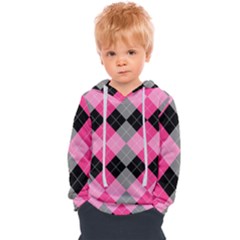 Seamless-argyle-pattern Kids  Overhead Hoodie