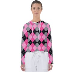 Seamless-argyle-pattern Women s Slouchy Sweat